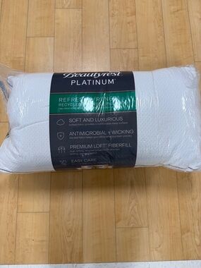 Beautyrest Platinum White Soft and Luxurious Pillow, 2 pack